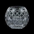 Medallion Crystal Rose Bowl (4 1/2")